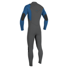O'Neill Hyperfreak 5/4mm Youth Chest Zip Wetsuit - Smoke/Bali Blue - Back