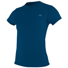 O'Neill Blueprint Womens Short Sleeve Sun Shirt - Deep Sea - Front
