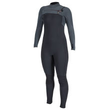 O'Neill Blueprint 4/3+mm Womens Chest Zip Wetsuit - Black/Shade - Front
