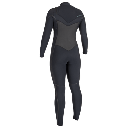 O'Neill Psycho Tech 4/3+mm Womens Chest Zip Wetsuit - Black  - Back