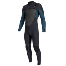 O'Neill Psycho Tech 5/4+mm Youth Chest Zip Wetsuit - Black/Cadet Blue - Front