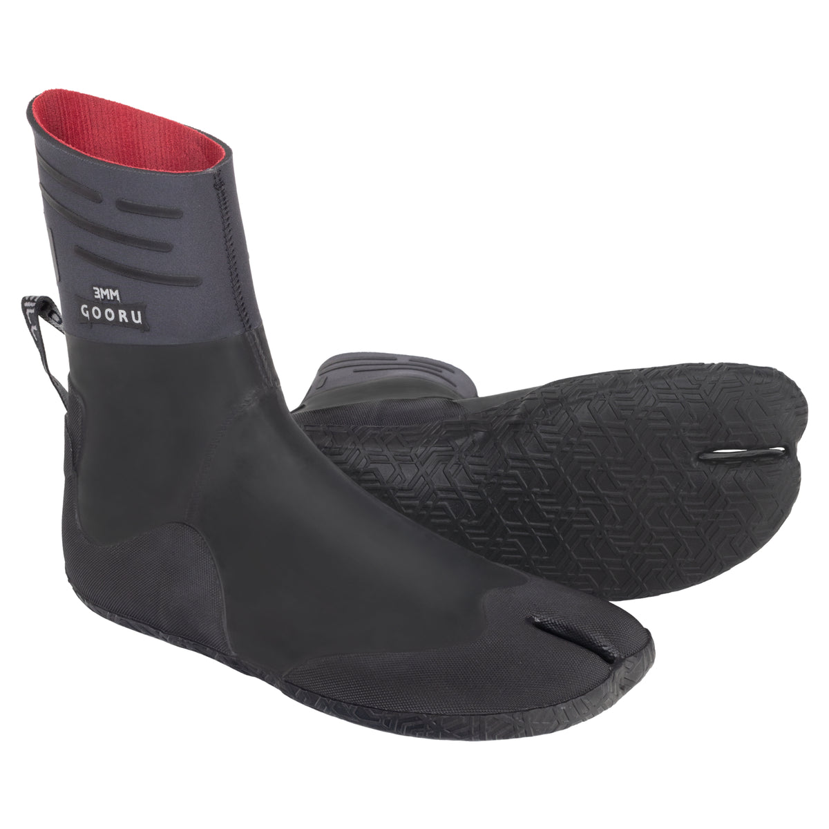 O'Neill Men's Gooru 3mm Split Toe Boots SAMPLE - Smoke / Black