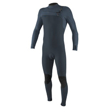 O'Neill Hyperfreak Wind 4/3+mm Mens Chest Zip Full Wetsuit in Dark Orion / Copen Blue