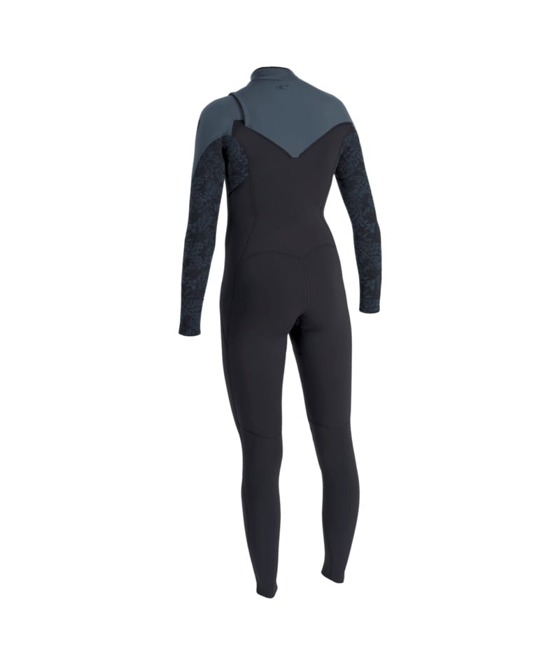 O'Neill Womens Epic 3/2mm Chest Zip Summer Wetsuit 2026 - Tempered Steel / Shaded Island Sky / Shade