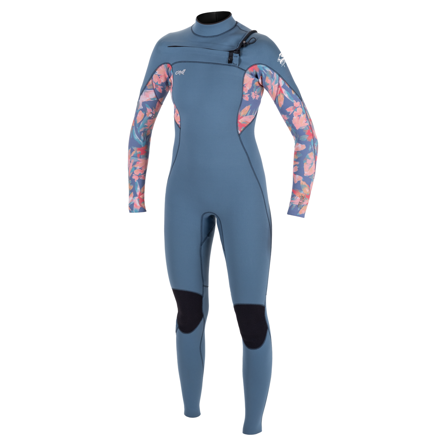 O'Neill Epic 3/2mm Women's Chest Zip Summer Wetsuit - Copenblu/Painted Tropics