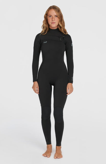 O'Neill Epic 3/2mm Women's Chest Zip Summer Wetsuit 2025 - Black