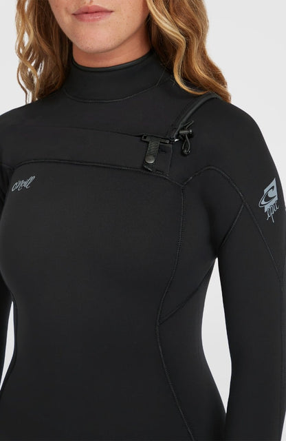 O'Neill Epic 3/2mm Women's Chest Zip Summer Wetsuit 2025 - Black