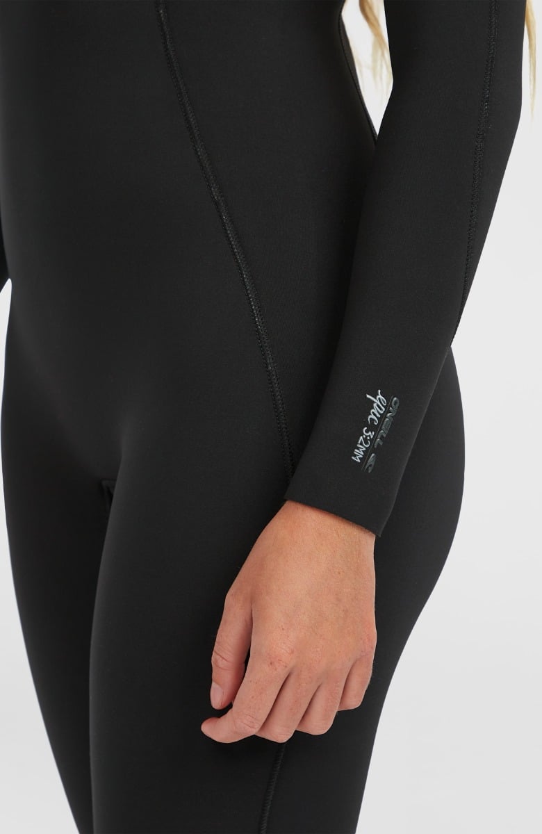 O'Neill Epic 3/2mm Women's Chest Zip Summer Wetsuit 2025 - Black