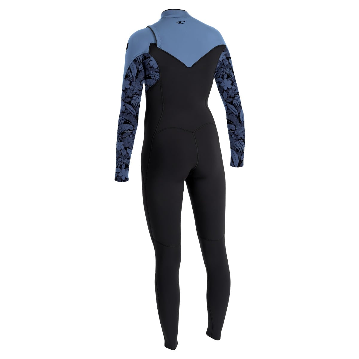 O'Neill Womens Epic 4/3mm Chest Zip Wetsuit (UK 10) SAMPLE - Black/Stormy Palm/Faded Denim