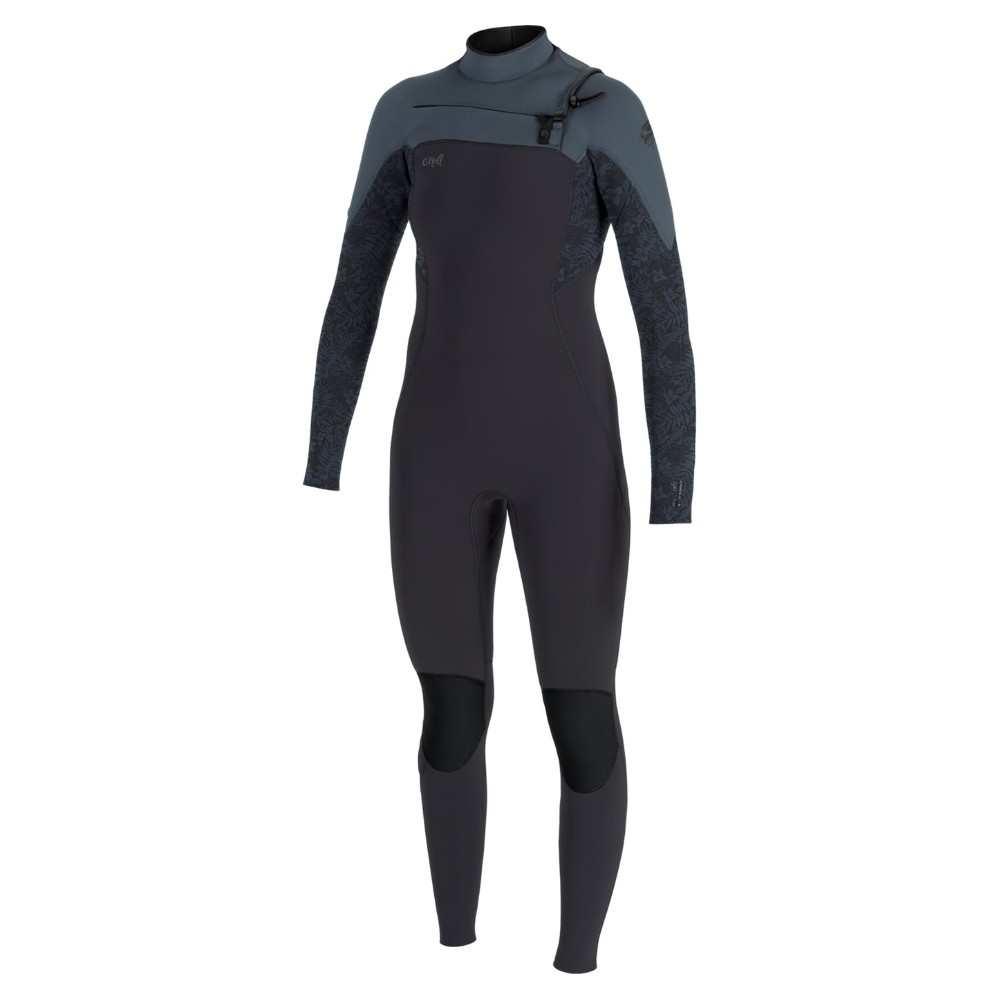 O'Neill Womens Epic 5/4mm Chest Zip Winter Wetsuit 2026 - Tempered Steel / Shaded Island / Shade
