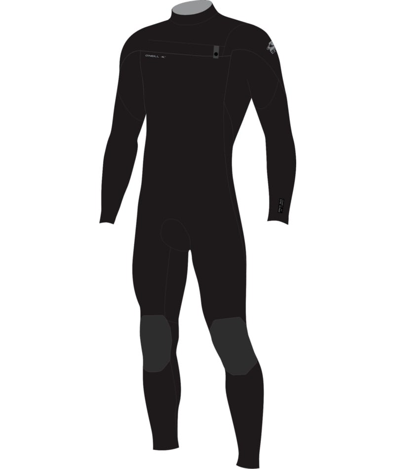 O'Neill Youth Epic 4/3mm Chest Zip Wetsuit in Black