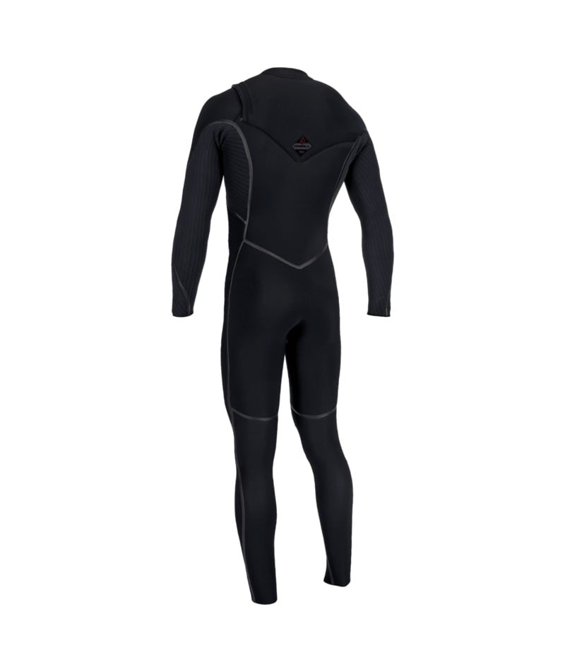 O'Neill Hyperfreak Fire 3/2+mm Chest Zip Wetsuit 2026 - Black