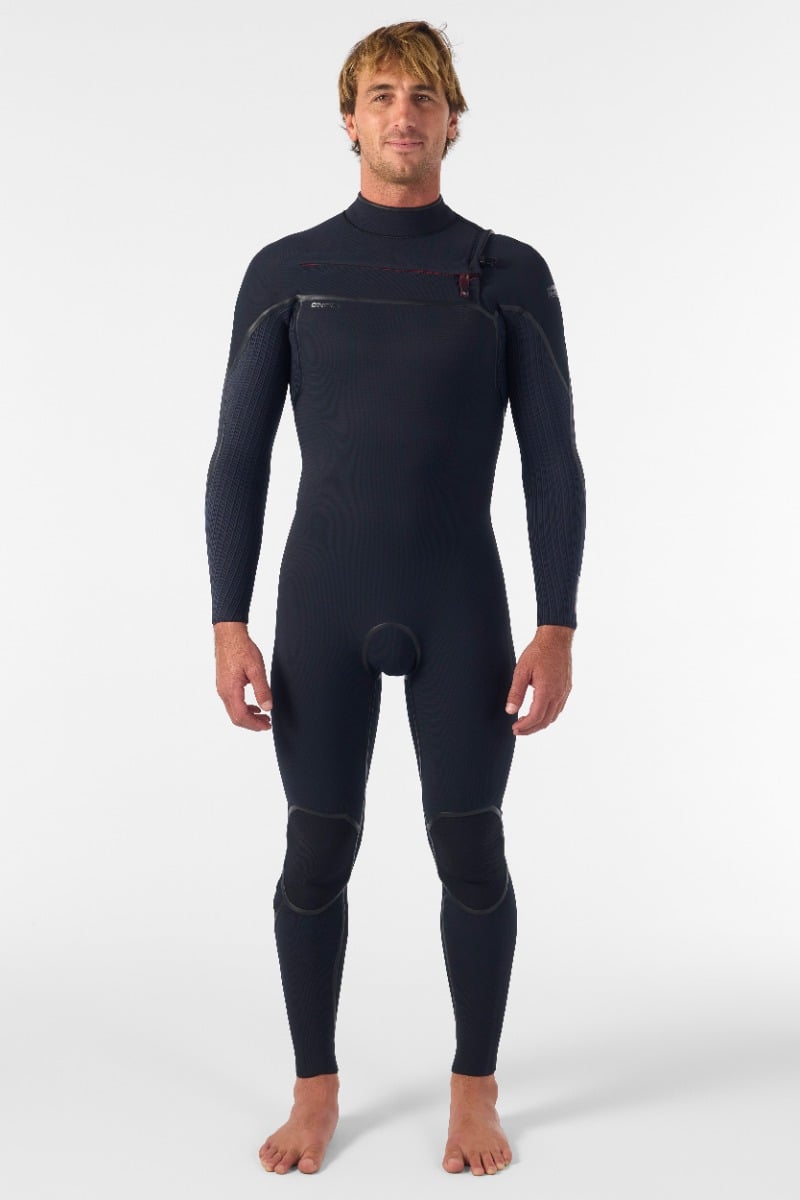 O'Neill Hyperfreak Fire 3/2+mm Chest Zip Wetsuit 2026 - Black