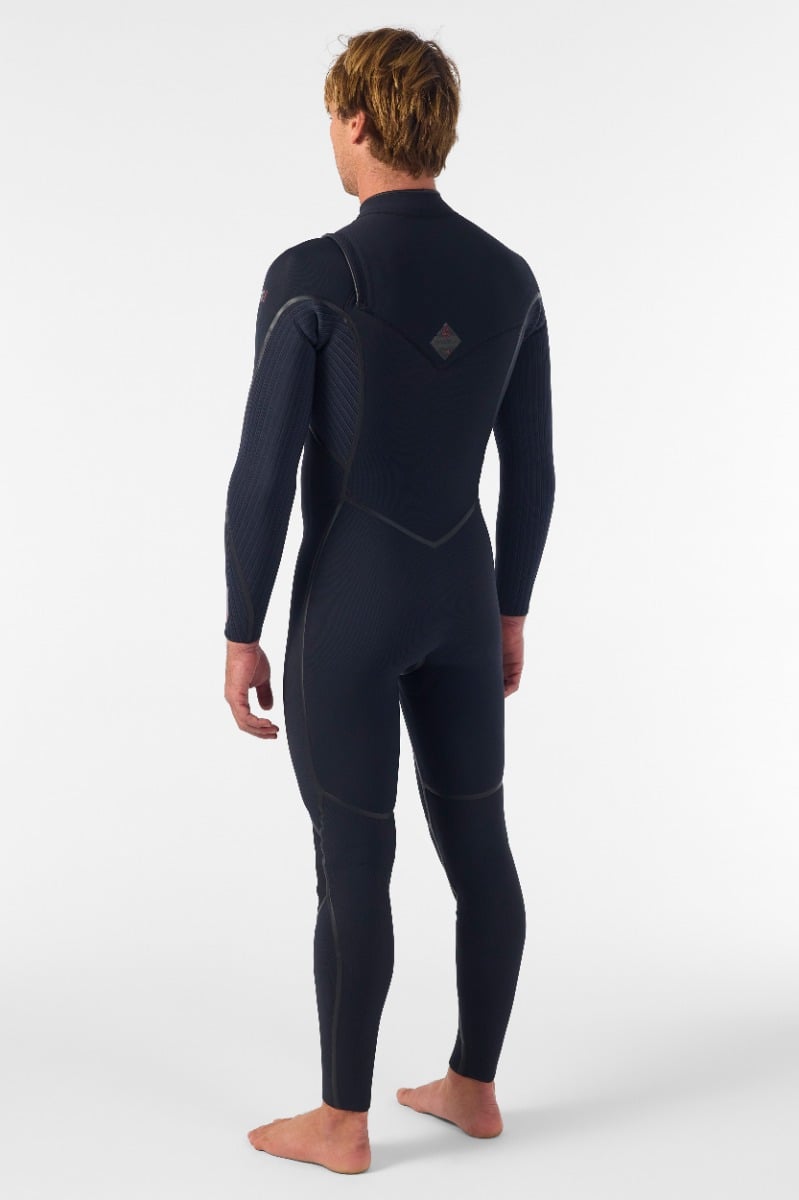 O'Neill Hyperfreak Fire 4/3mm+ Chest Zip Winter Wetsuit 2026 - Black
