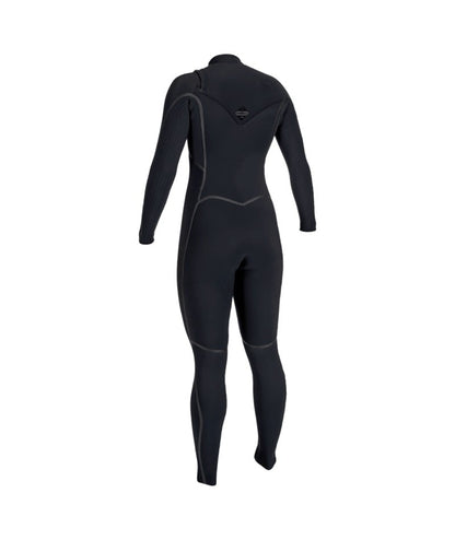O'Neill Womens Hyperfreak Fire 4/3+mm Chest Zip Wetsuit 2026 - Black