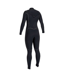 O'Neill Womens Hyperfreak Fire 5/4+mm Chest Zip Winter Wetsuit 2026 - Black
