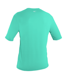 O'Neill Basic Skins Girls Short Sleeve Sun Shirt - Light Aqua