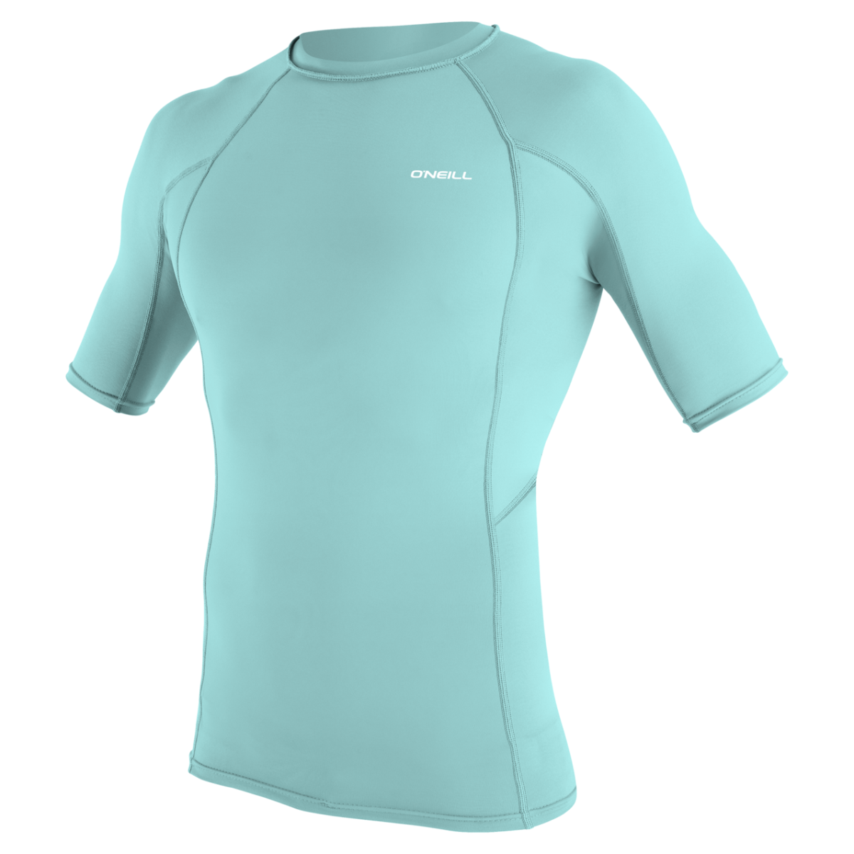 O'Neill Basic Skins Mens Short Sleeve Rash Guard (Medium) SAMPLE - Canal Blue