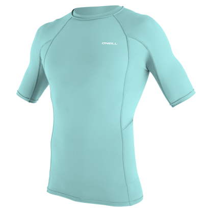O'Neill Basic Skins Mens Short Sleeve Rash Guard (Medium) SAMPLE - Canal Blue