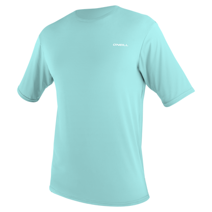 O'Neill Basic Skins Mens Short Sleeve Sun Shirt (Medium) SAMPLE - Canal Blue