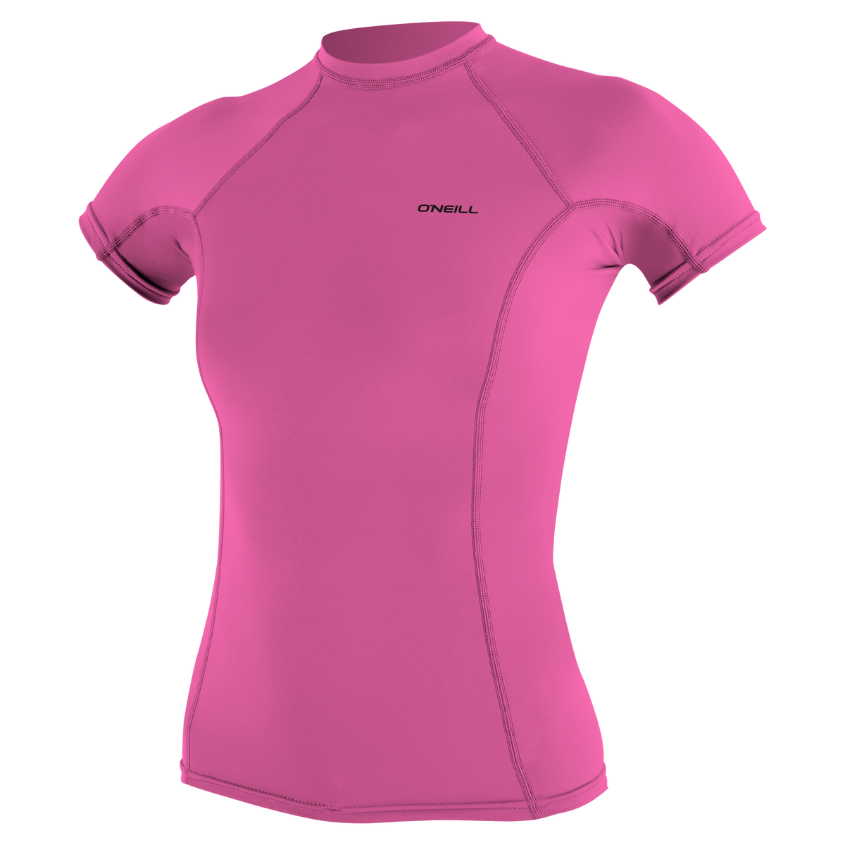 O'Neill Basic Skins Women's Short Sleeve SAMPLE Rash Guard - Fox Pink