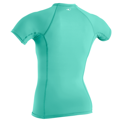 O'Neill Womens Basic Skins Short Sleeve Rash Guard (Small) SAMPLE - Holiday