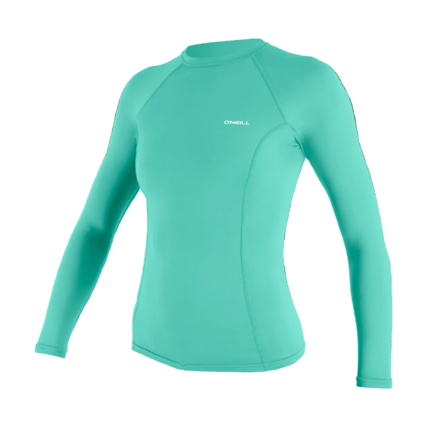 Womens long sleeve sun shirt in colour way holiday with a white logo and on a white background