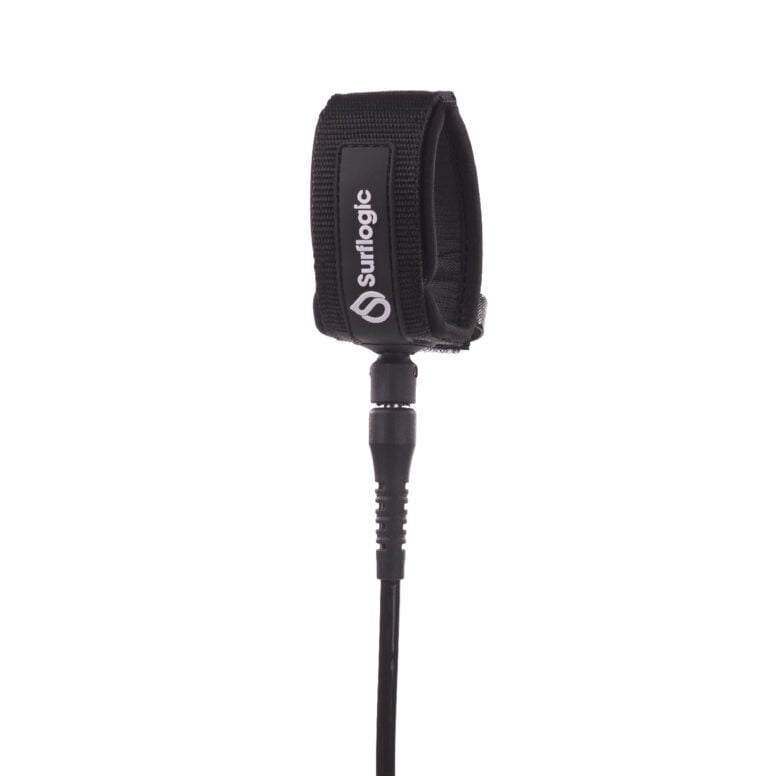 Surflogic Pro 8ft Leash - Black - Full View