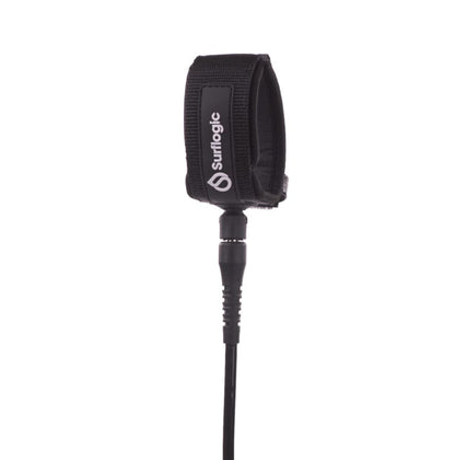 Surflogic 9ft Lonboard Knee Leash - Black - Front