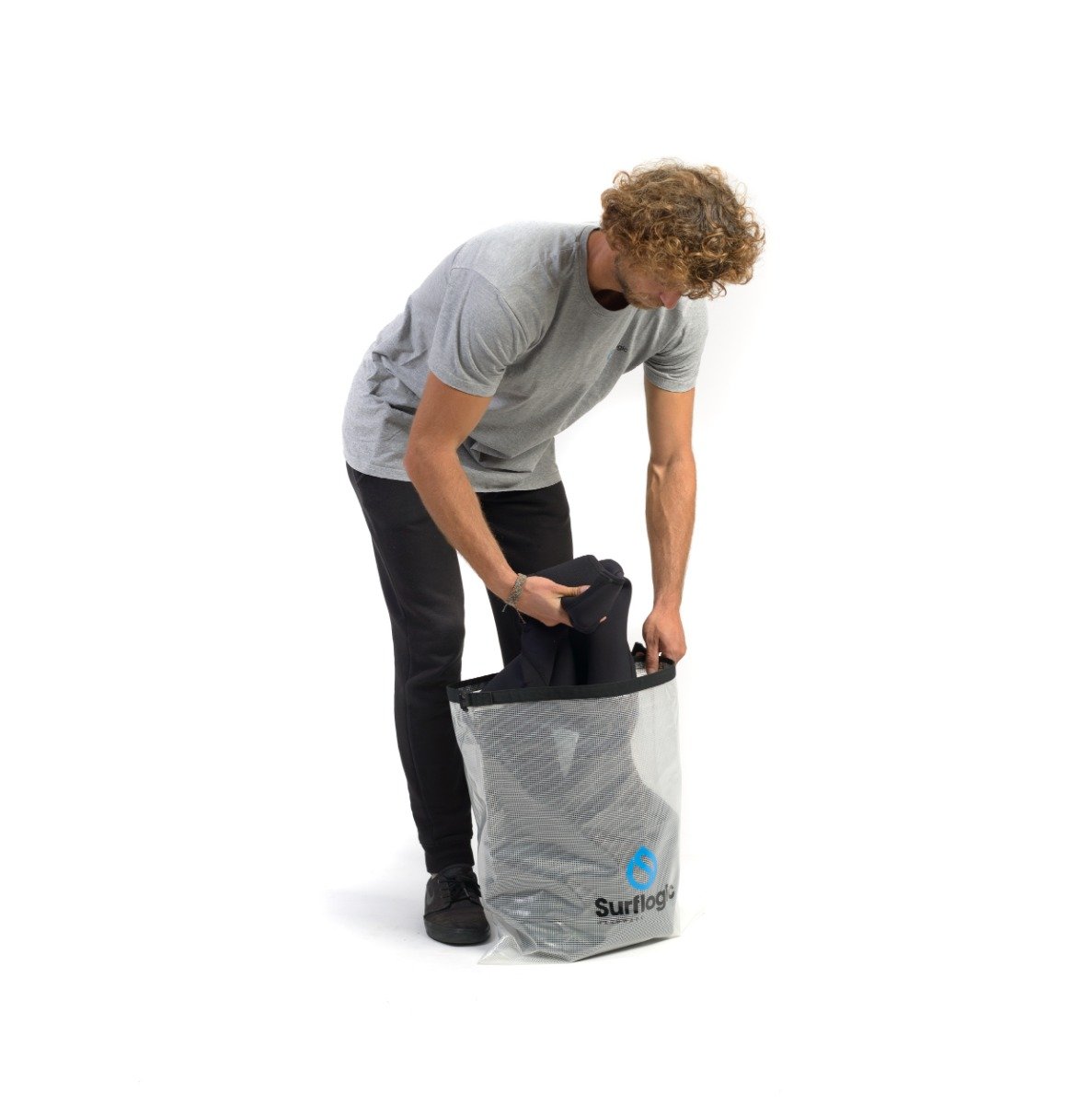 Surflogic Wetsuit Dry Bag - Clear - open