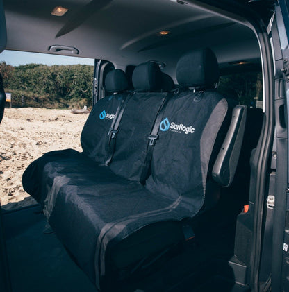 Surflogic Universal Triple Car Seat Cover - Black