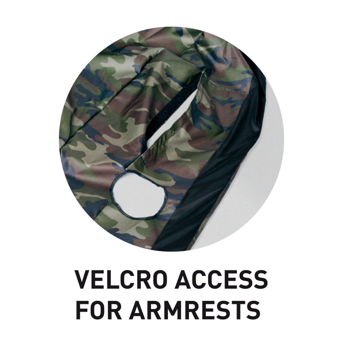 Surflogic Waterproof Single Car Seat Cover - Camo - arm