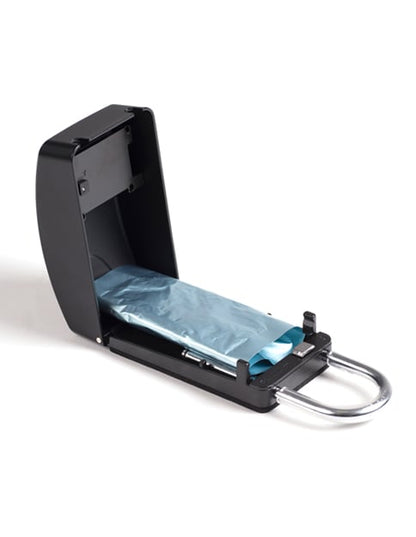 Surflogic Maxi Key Safe Lock - Black - open with keys