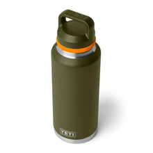 Yeti Rambler 46oz Bottle with Chug Cap - Olive/King Crab Orange