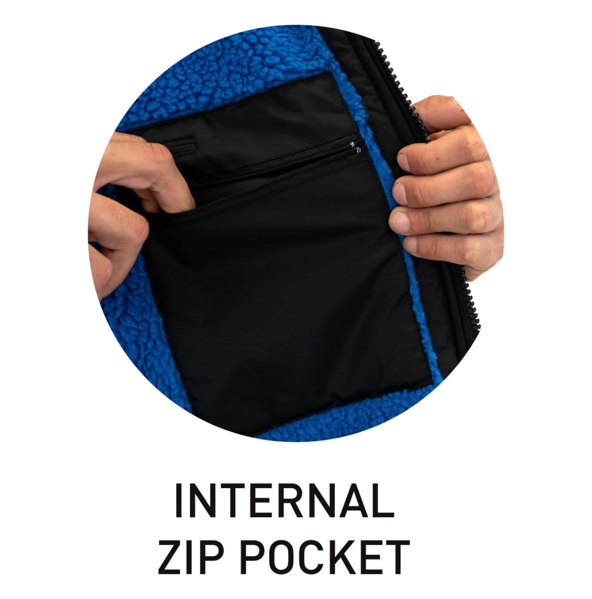 Surflogic Storm Long Sleeve Changing Robe - internal pocket
