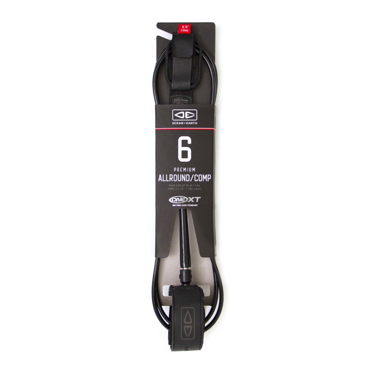 Ocean & Earth OneXT All Round/Comp 6ft Surfboard Leash