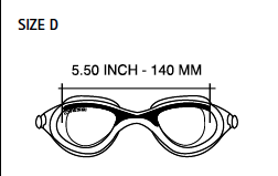 Cressi  Flash Clear Blue Swimming Googles 2021 - One Size - Measurements