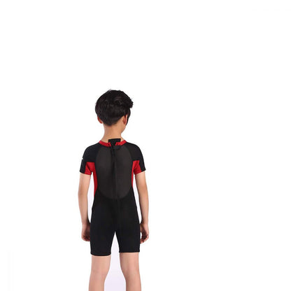Cressi Smoby Junior Shorty Wetsuit 2021 - Black/Red - Back