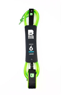 Bulldog 7ft 0 Ankle Surf Leash - Black/Lime