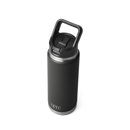 Yeti Rambler 26oz Bottle With Straw Cap - Black