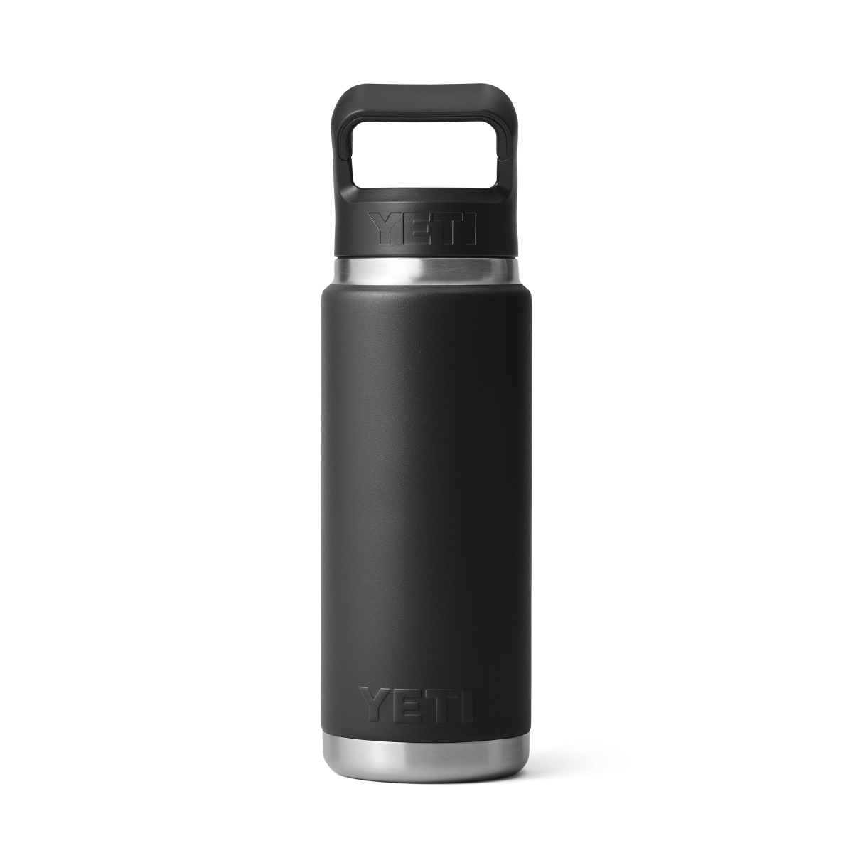 Yeti Rambler 26oz Bottle With Straw Cap - Black