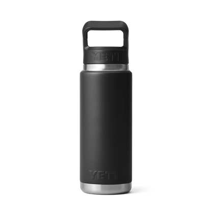 Yeti Rambler 26oz Bottle With Straw Cap - Black