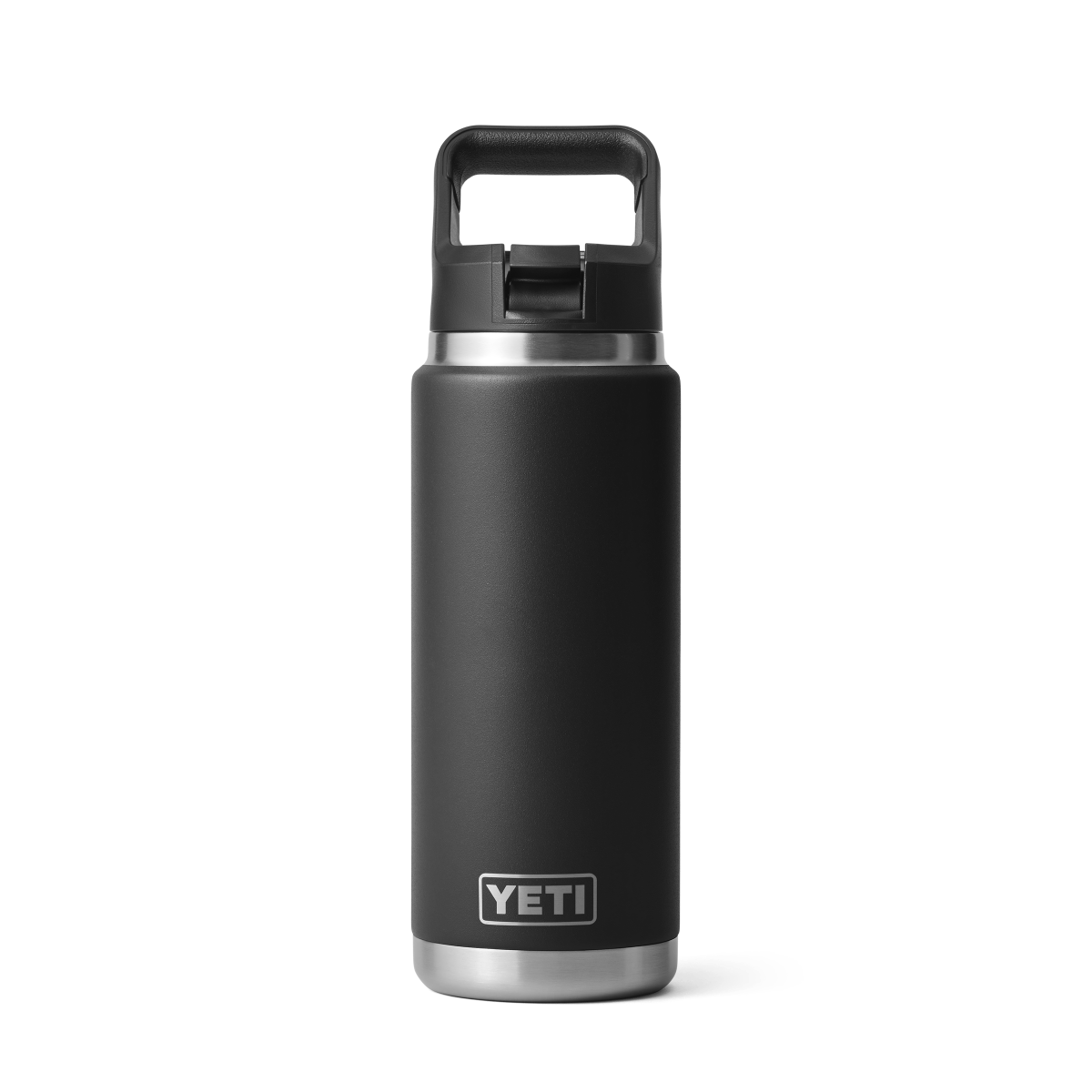Yeti Rambler 26oz Bottle With Straw Cap - Black