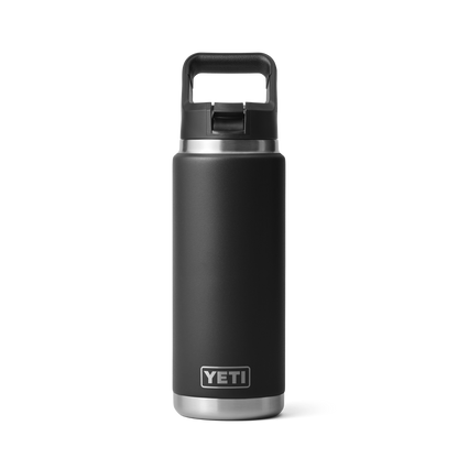 Yeti Rambler 26oz Bottle With Straw Cap - Black