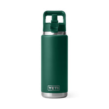 Yeti Rambler 26oz Straw Bottle - Black Forest Green