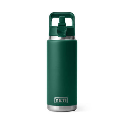 Yeti Rambler 26oz Straw Bottle - Black Forest Green