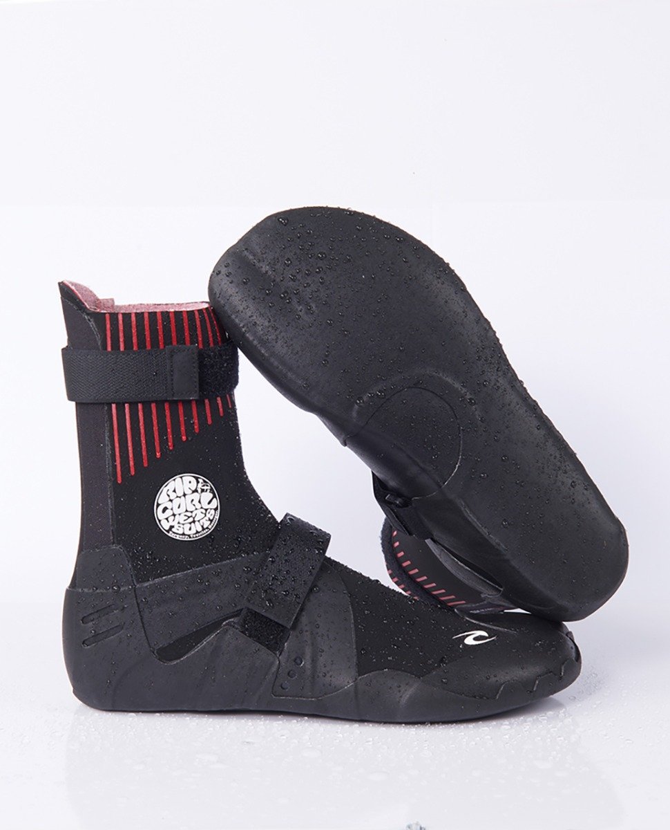 Rip Curl Flashbomb 3mm Hidden Split Toe Wetsuit Boots - Black - Full View