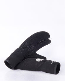 Rip Curl Flashbomb 5/3mm Three Finger Wetsuit Gloves - Black - Full View