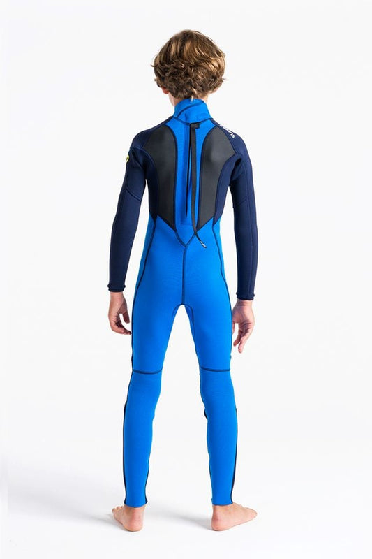 C Skins Element 3/2mm Back Zip Kids Wetsuit 2025 - Cyan / Slate