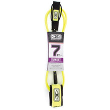 Ocean & Earth 7ft Sunset Surfboard Leash - Yellow